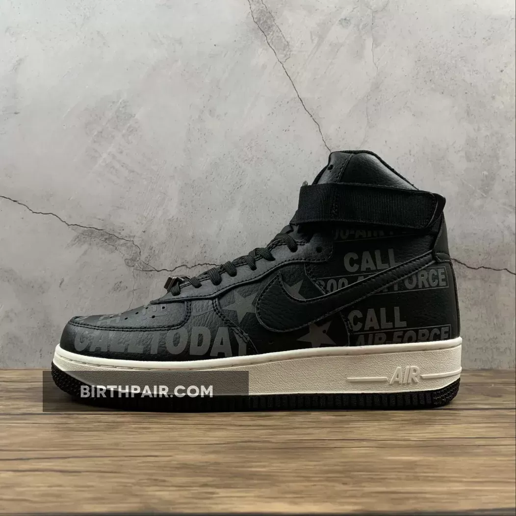 Nike Air Force 1 High "Hotline" Black/Sail-Vast Grey