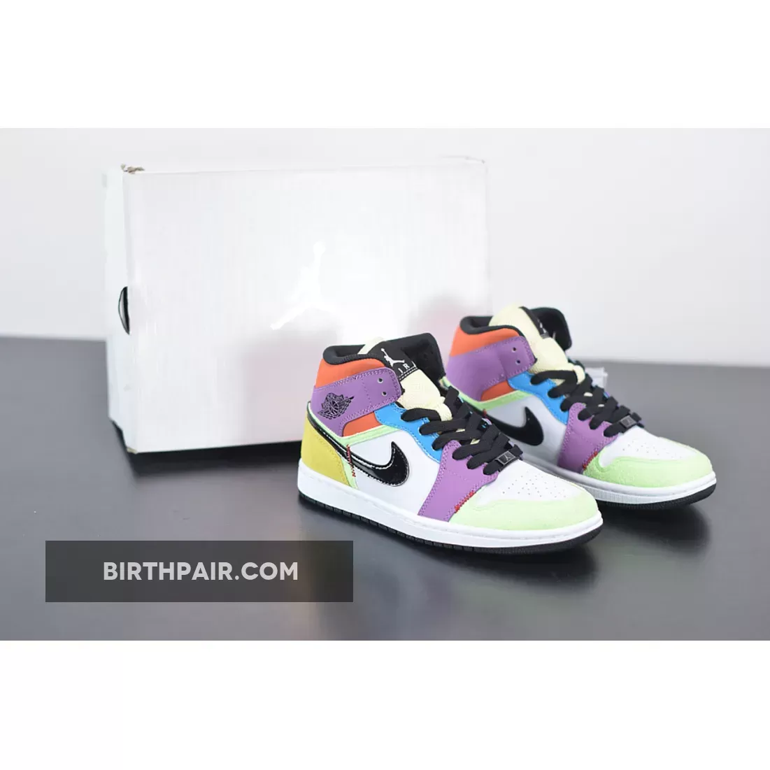 Air Jordan 1 Mid SE 'Multicolor' CW1140-100 - multicolor jordan 1 high