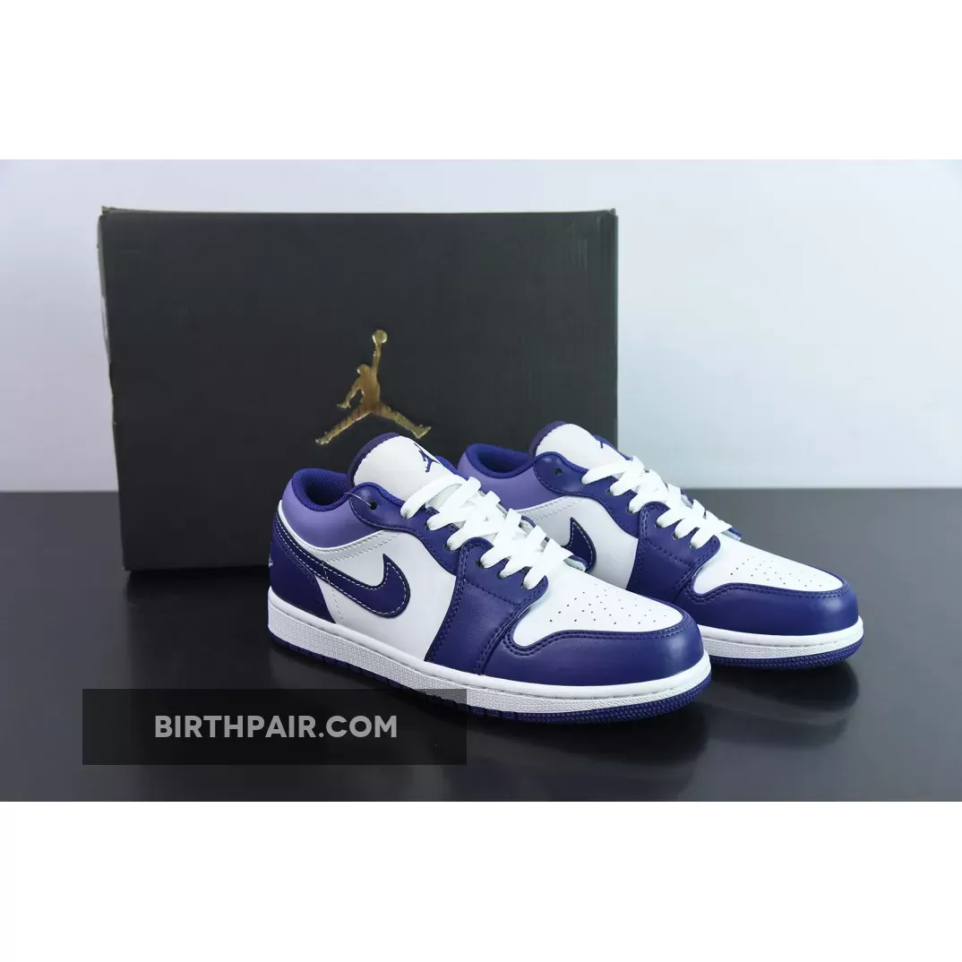 Air Jordan 1 Low 'Blueberry' Sky J Purple/White 553558-515 jordan 1 low blueberry