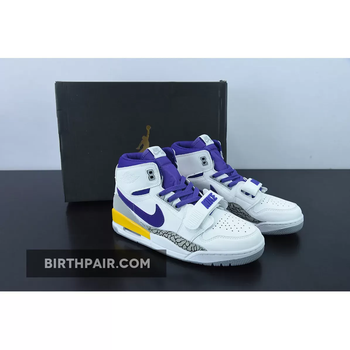 Jordan Legacy 312 'Lakers' White/Field Purple-Amarillo / jordan legacy 312 lakers