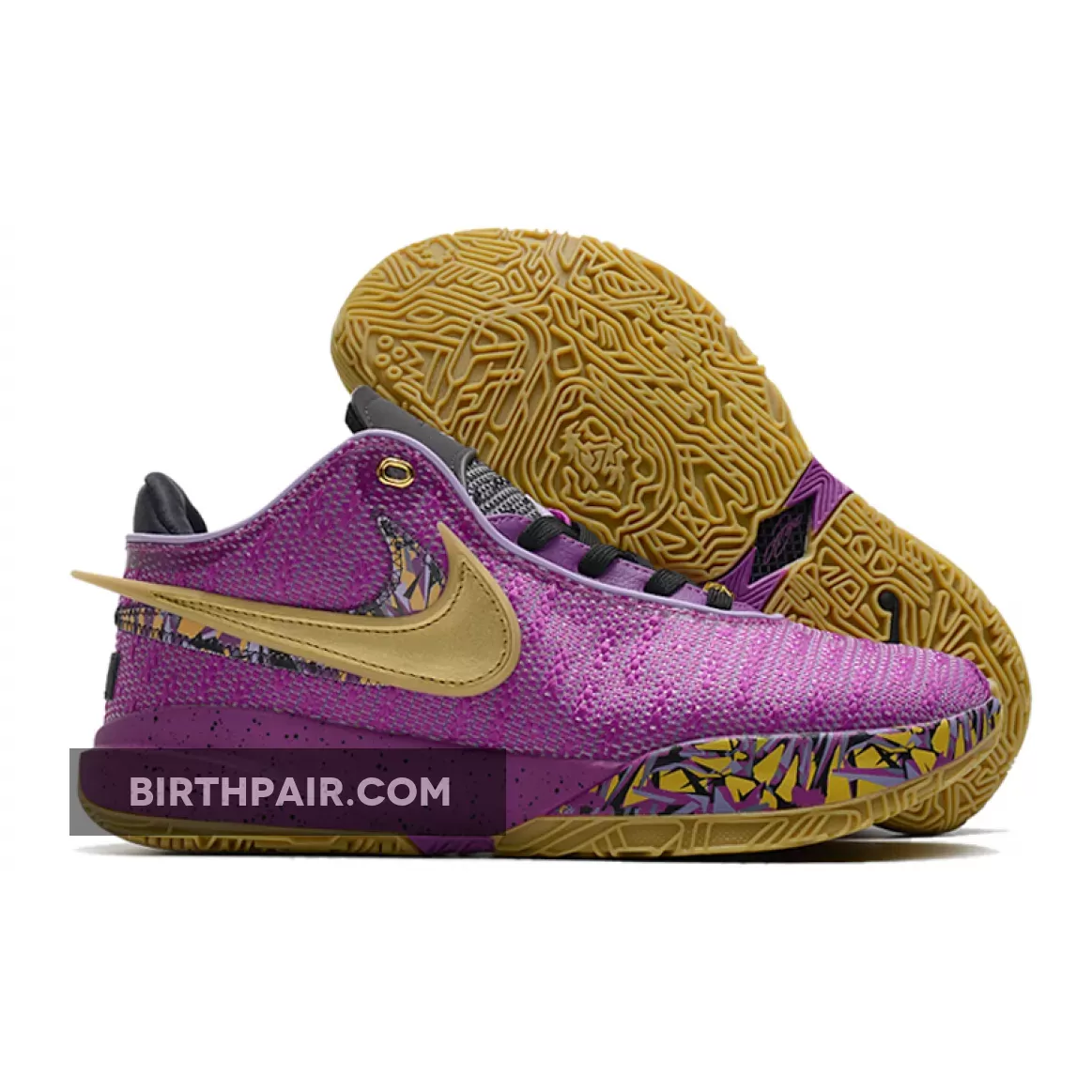 Lebron 20 Gold And Purple Nike LeBron 20 'Young Heirs' Vivid Purple/Metallic Gold-Black-Lilac-Solar Flare