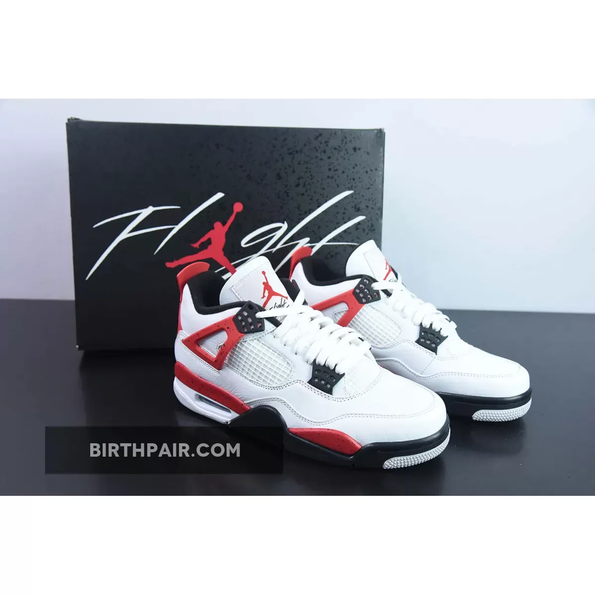 Air Jordan 4 'Red Cement' White/Fire Red-Black-Neutral Grey air jordan 4 red