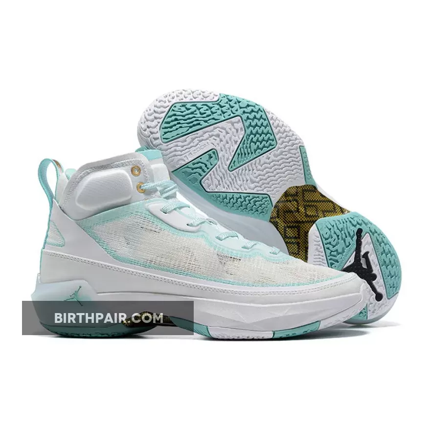 Air Jordan 37 'Guo Ailun' White/Metallic Gold-Hyper Jade DX3381-173 aj37 jordan