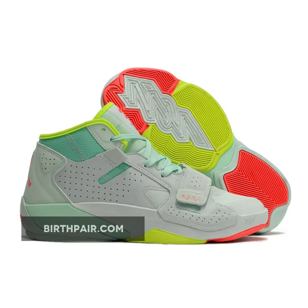 Jordan Zion 2 Barely Green/Flash Crimson-Volt-Mint Foam DO9161-367 New Releases