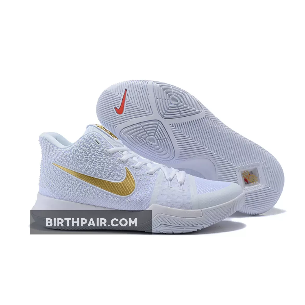 Nike Kyrie 3 'Christmas' White/Metallic Gold / kyrie christmas shoes