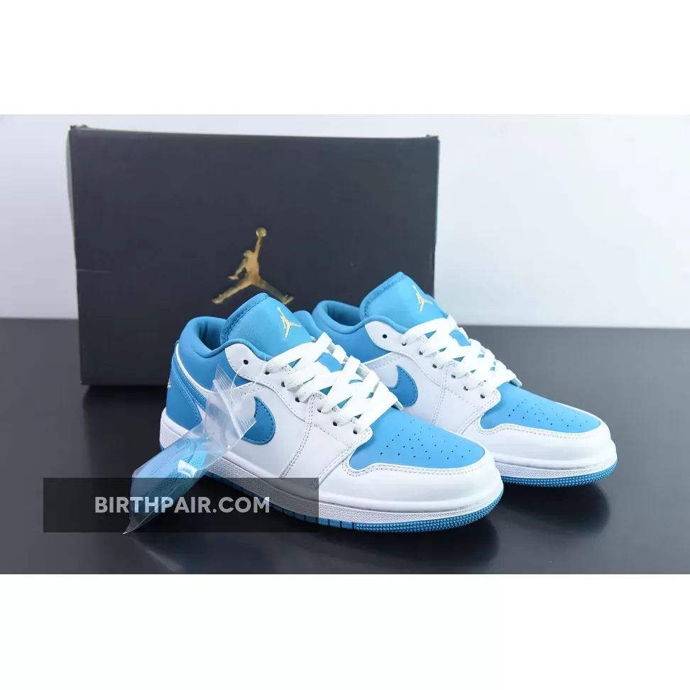 Air Jordan 1 Low Aquatone/Celestial Gold-White 553560-174 1681549059 Discount