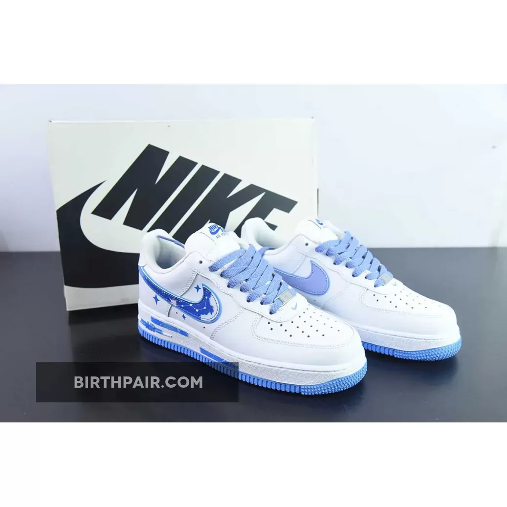 Nike Air Force 1 Low White Blue Custom New Releases