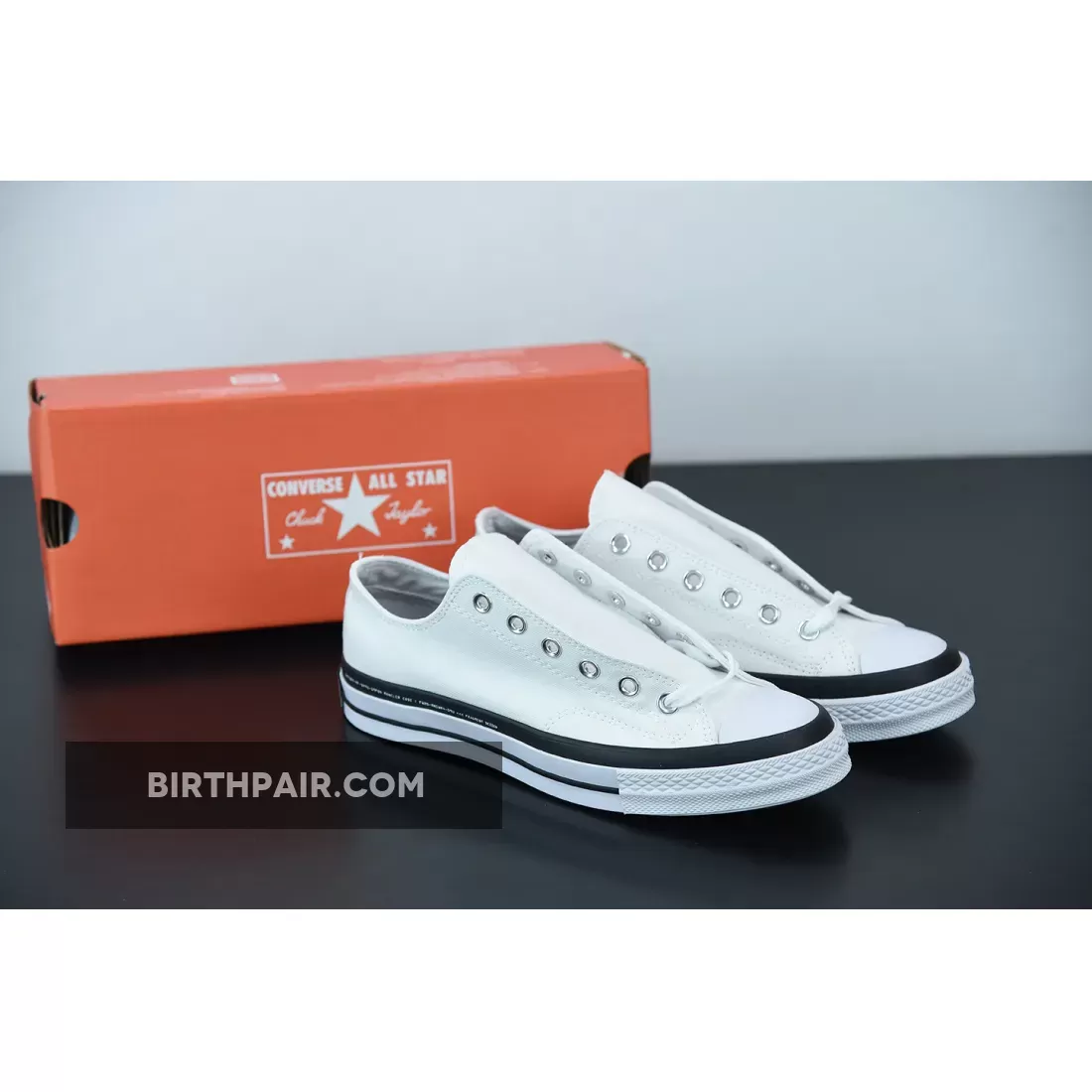 Fragment Design x Converse Chuck 70 Low 'White Black' / converse moncler