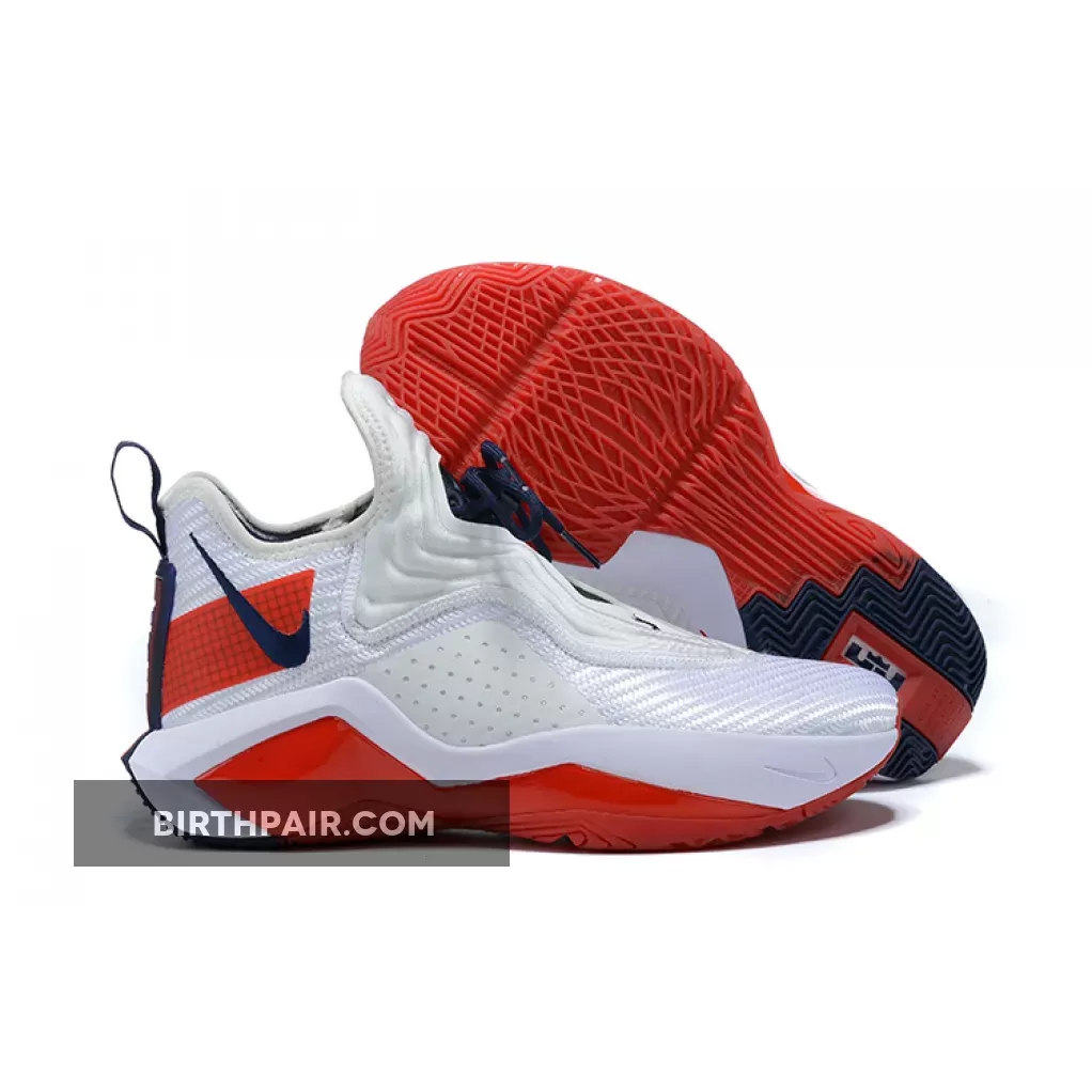 Nike LeBron Soldier 14 White/University Red-Navy-Team Red