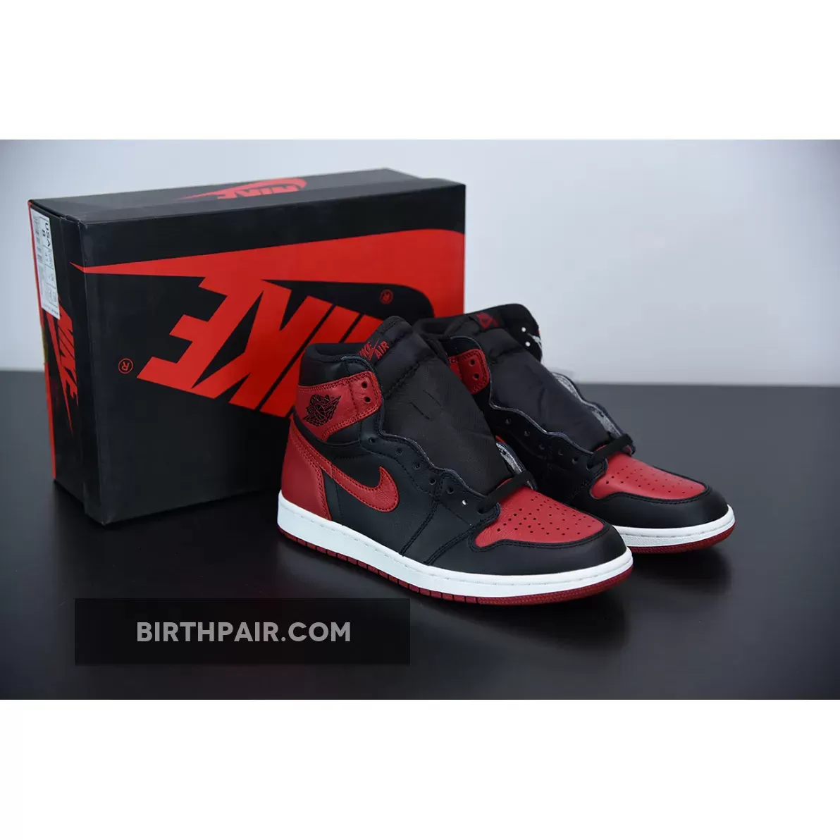 Air Jordan 1 Retro High OG 'Bred 2016' Black/Varsity Red-White 555088-001 Banned Aj1