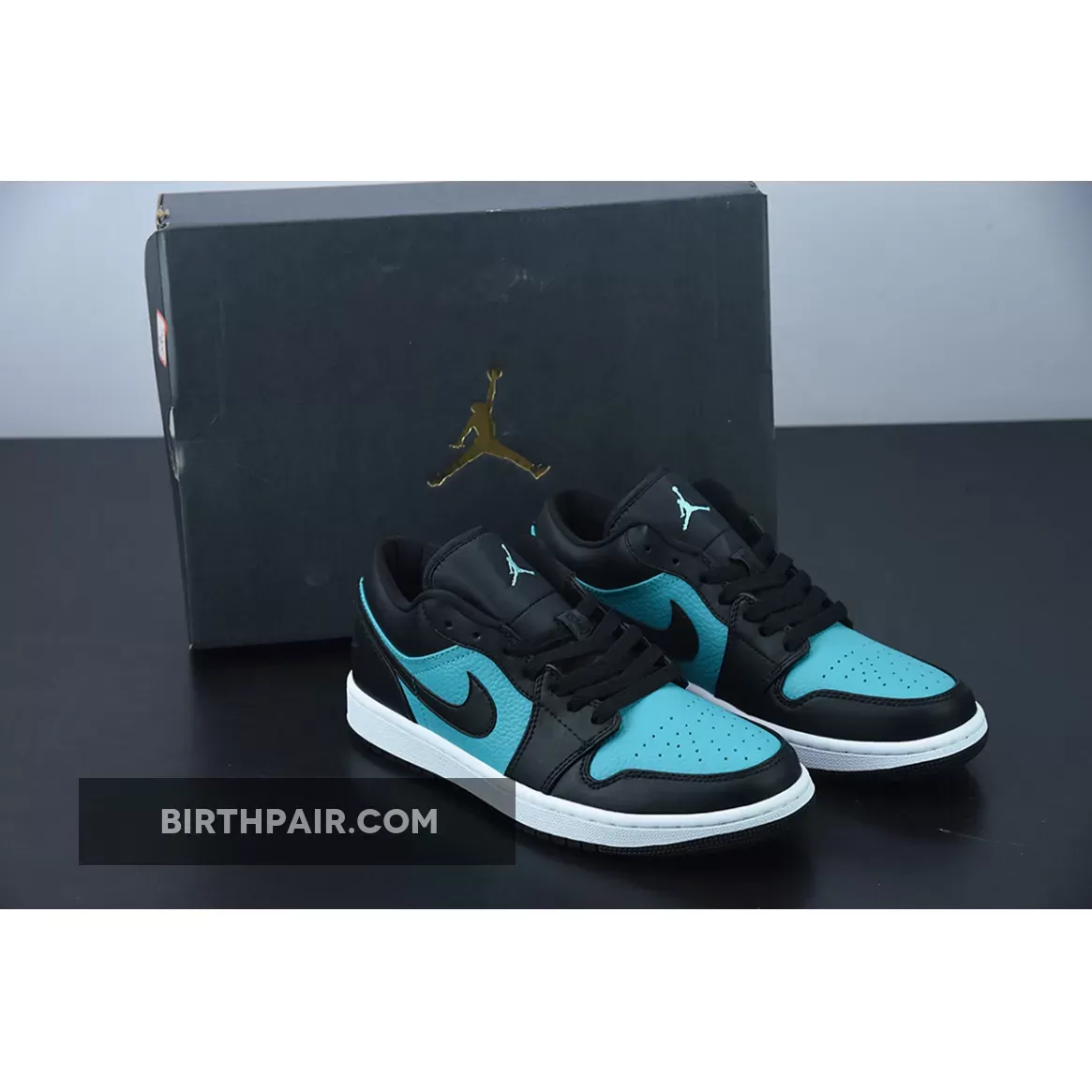 Online Sale Air Jordan 1 Low Black/Blue 553558-026