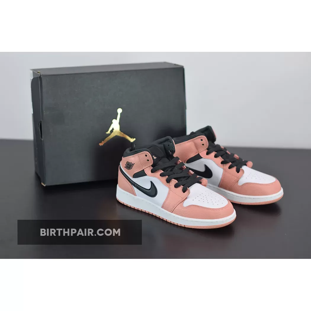 Air Jordan 1 Mid Pink Quartz / Jordan 1 Mid GS Pink Quartz WMNS