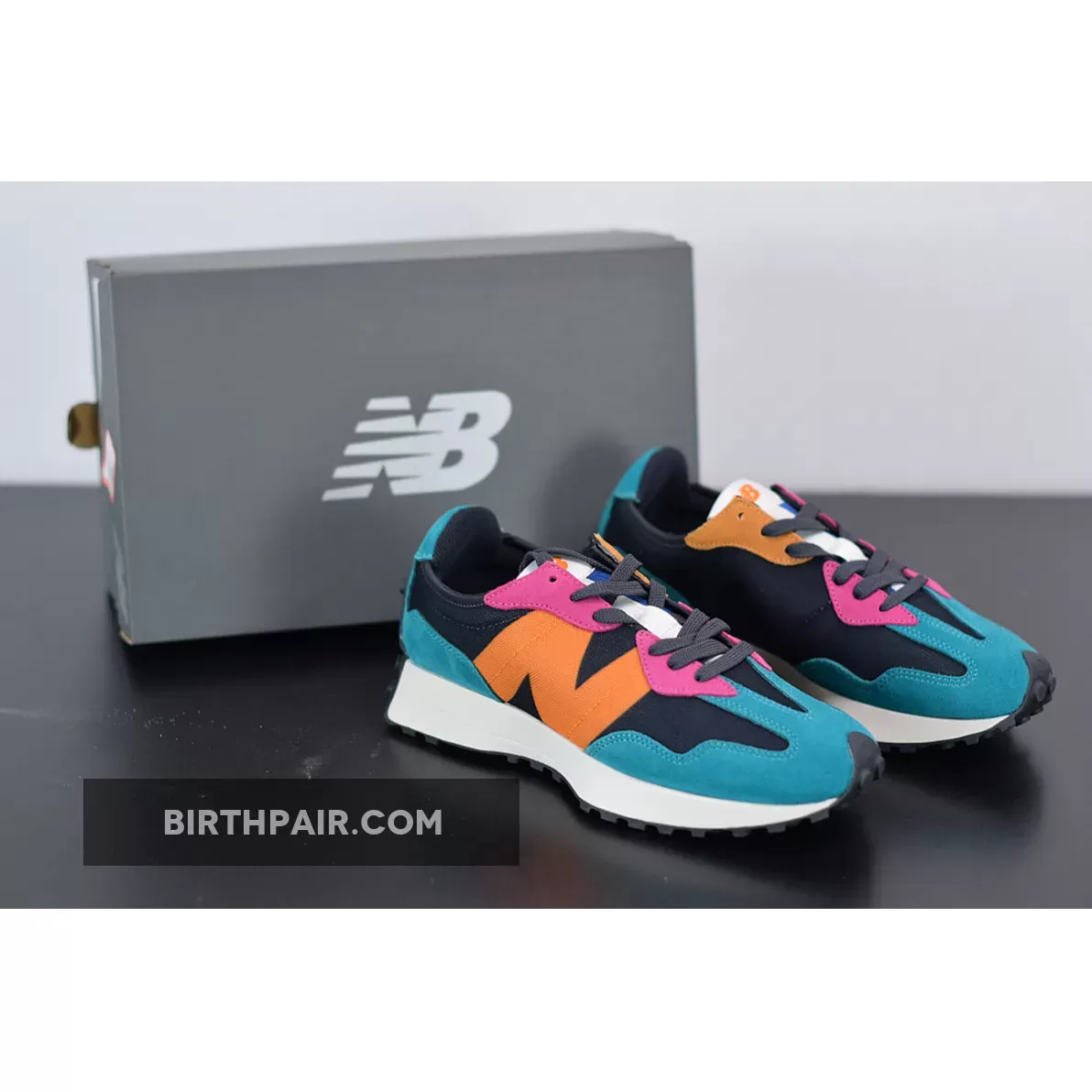 New Balance 327 Black Multi MS327PT - New Balance 327 Multi