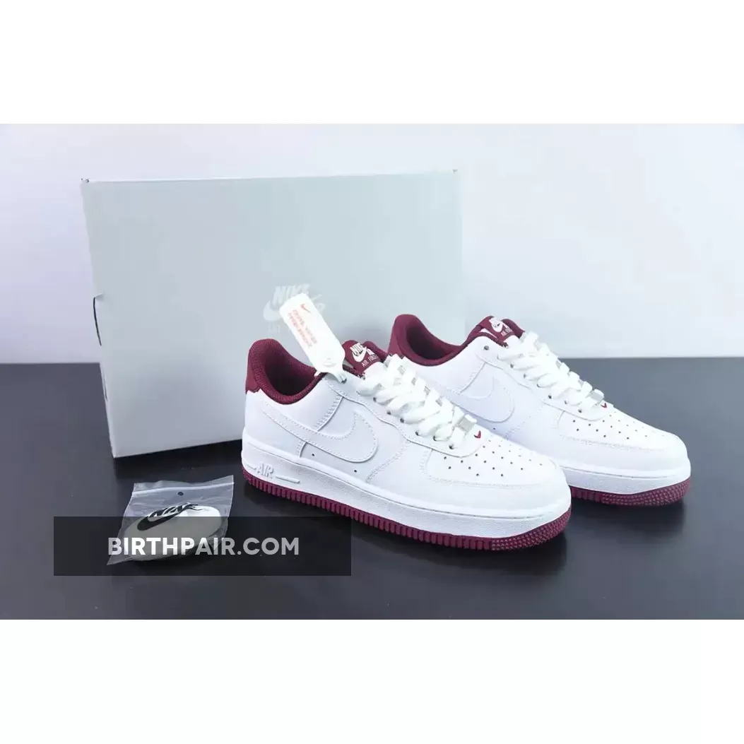 Nike Air Force 1 Low White Dark Beetroot