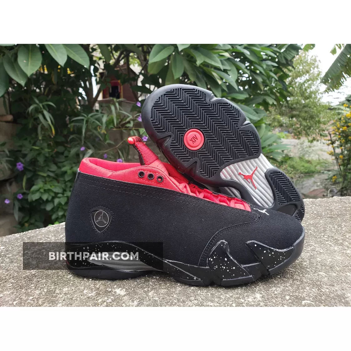 Air Jordan 14 Low 'Red Lipstick' Black/Metallic Silver-Gym Red DH4121-006 / Jordan Lipsticks