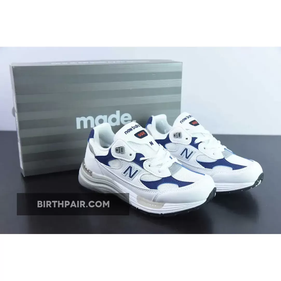 New Releases New Balance 992 White Navy M992EC