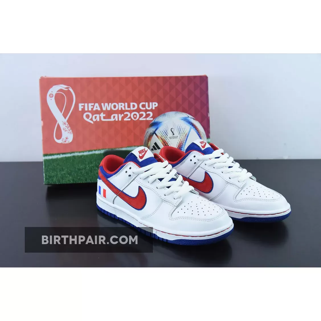 Nike Dunk Low 'France' White Blue Red 1675861162 - Custom Dunk Low