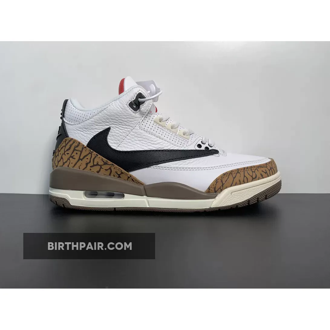 Travis Scott X Nike Air Jordan 3 Tan Brown New Releases