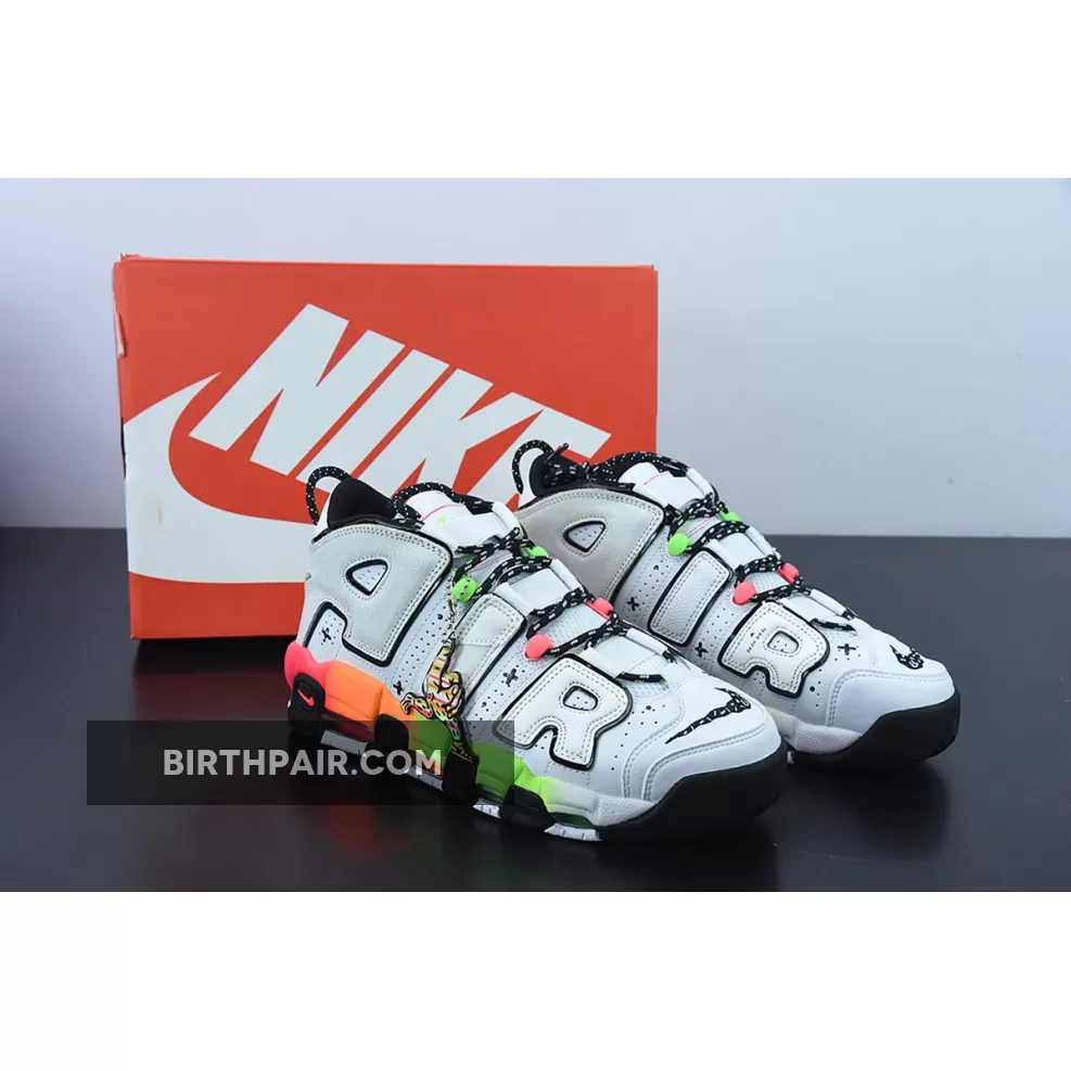 Nike Air More Uptempo White/White-White-Total Orange Dv-1233