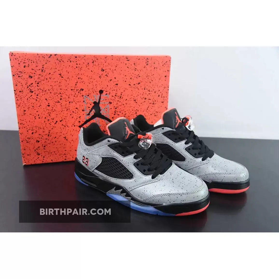 Neymar x Air Jordn 5 Retro Low Reflective Silver/Infrared 23-Black