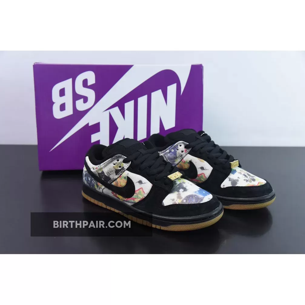 Supreme x Rammellzee x Nike SB Dunk Low Black Multi FD8778-001 - supreme nike air max