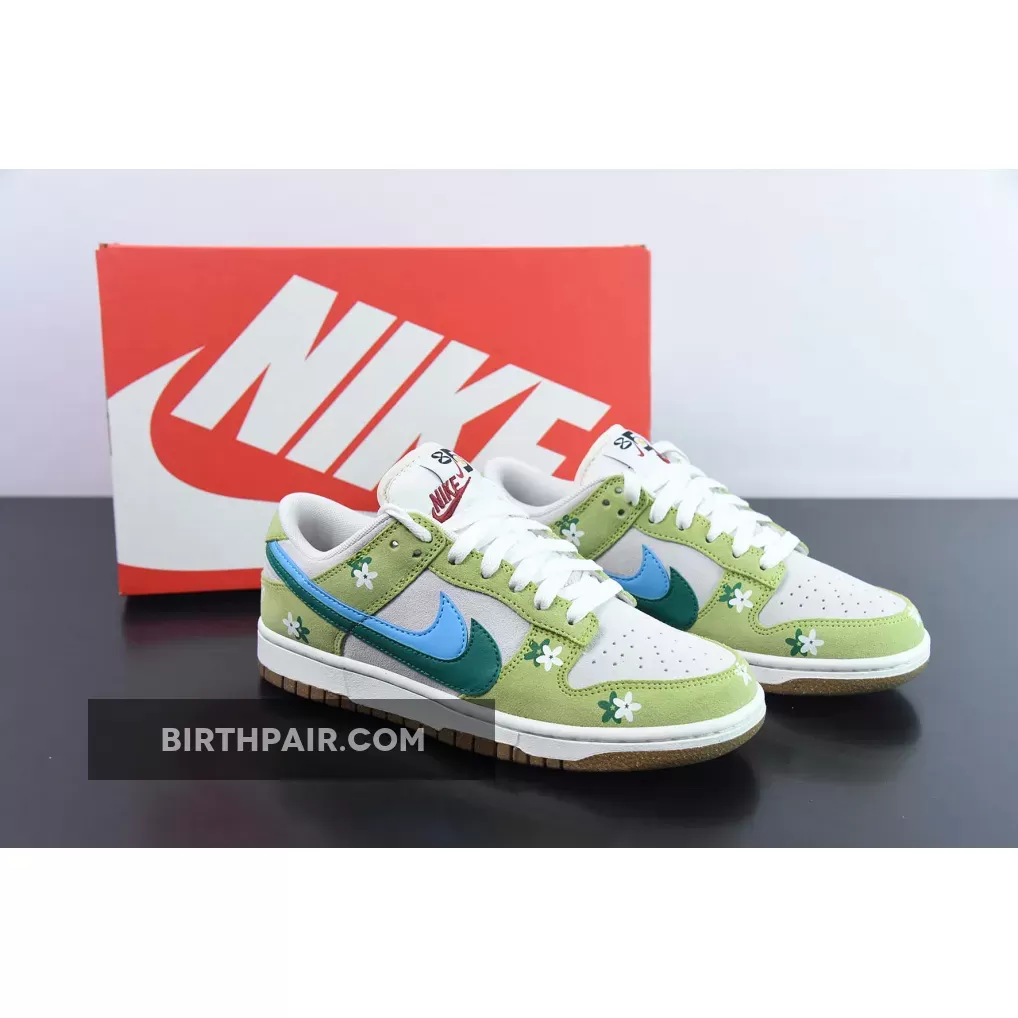 Nike Dunk Low '85 Double Swooshes' Green Sail 1680085004 To Buy