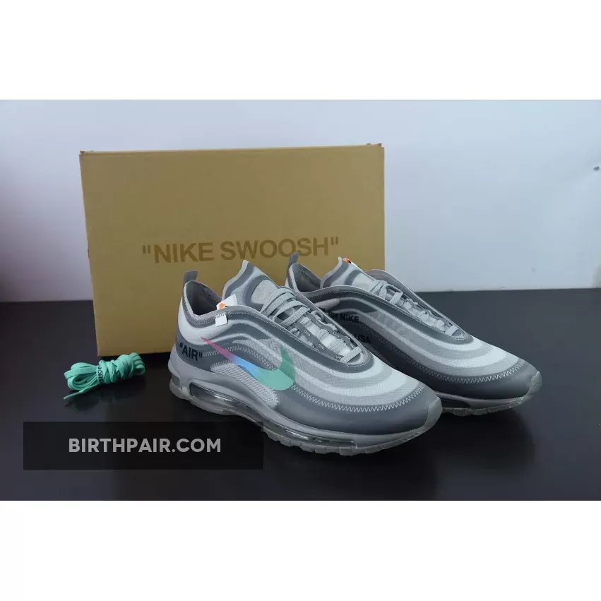 Discount Off-White X Nike Air Max 97 White/Cone-Ice Blue AJ4585-200