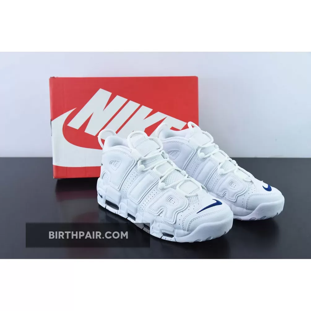 Nike Air More Uptempo White Navy DH8011-100 - nike air more uptempo 96 white midnight navy