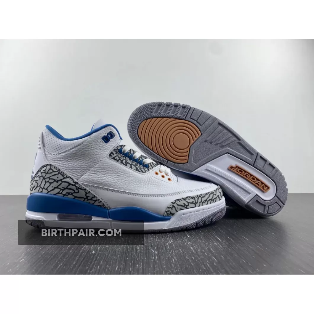 Jordsn 3 / Air Jordan 3 'Wizards' White/True Blue-Copper-Cement Grey CT8532-148