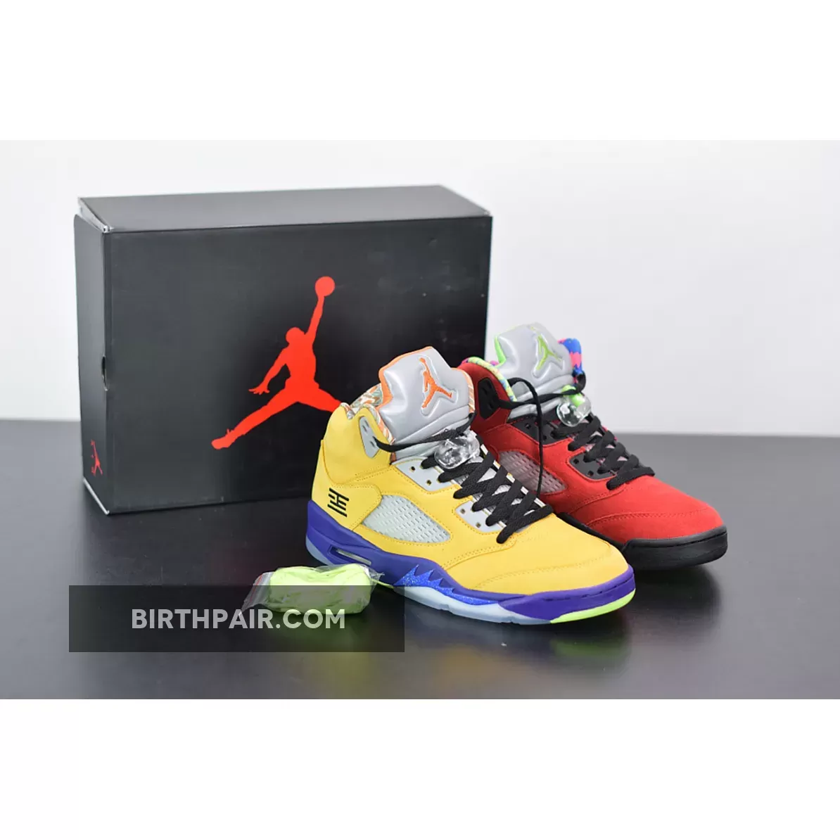 What The 5 Jordan Air Jordan 5 'What The' Varsity Maize/Court Purple-Ghost Green-Solar Orange