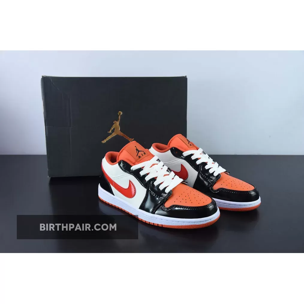 Air Jordan 1 Low 'Halloween' Team Orange/Black-Sail-Iron Grey / air jordan 1 halloween