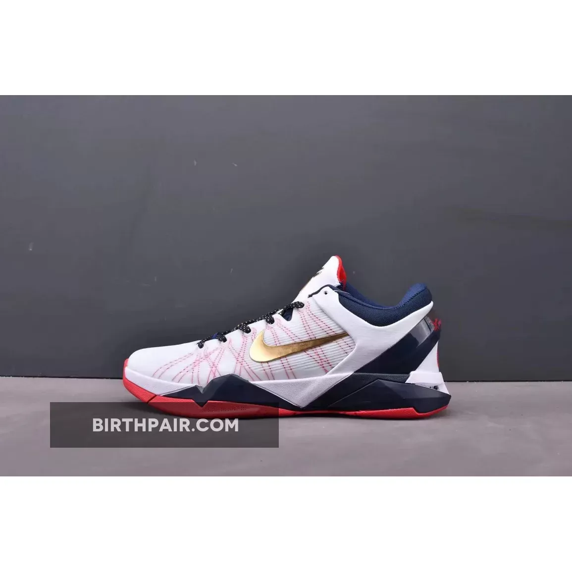 Kobe Gold Medals / Nike Zoom Kobe 7 'Gold Medal' White/Obsidian-University Red-Metallic Gold