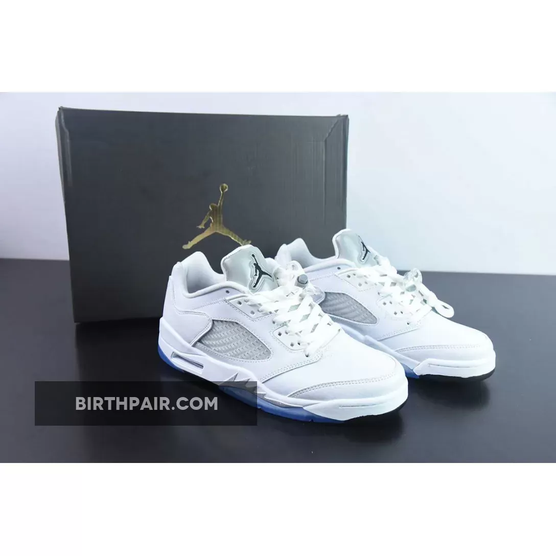 Nike Air Jordan 5 Low GS White Black For Womens | wolf grey 5