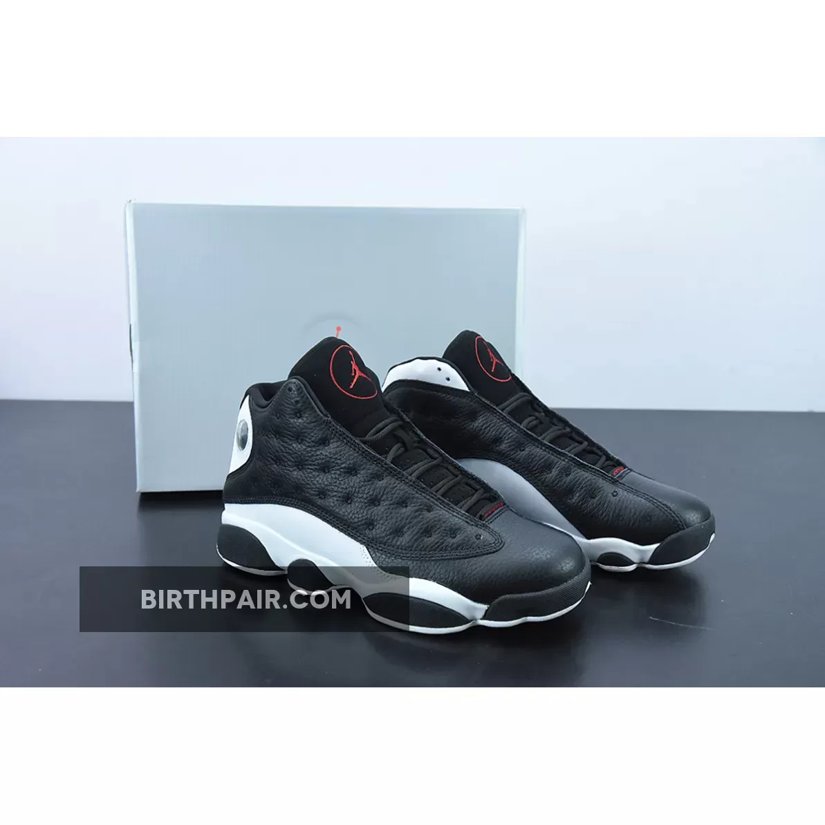 Air Jordan 13 'He Got Game' Unisex 414571-061 Black/Gym Red-White AJ13 / jordan 3 reverse