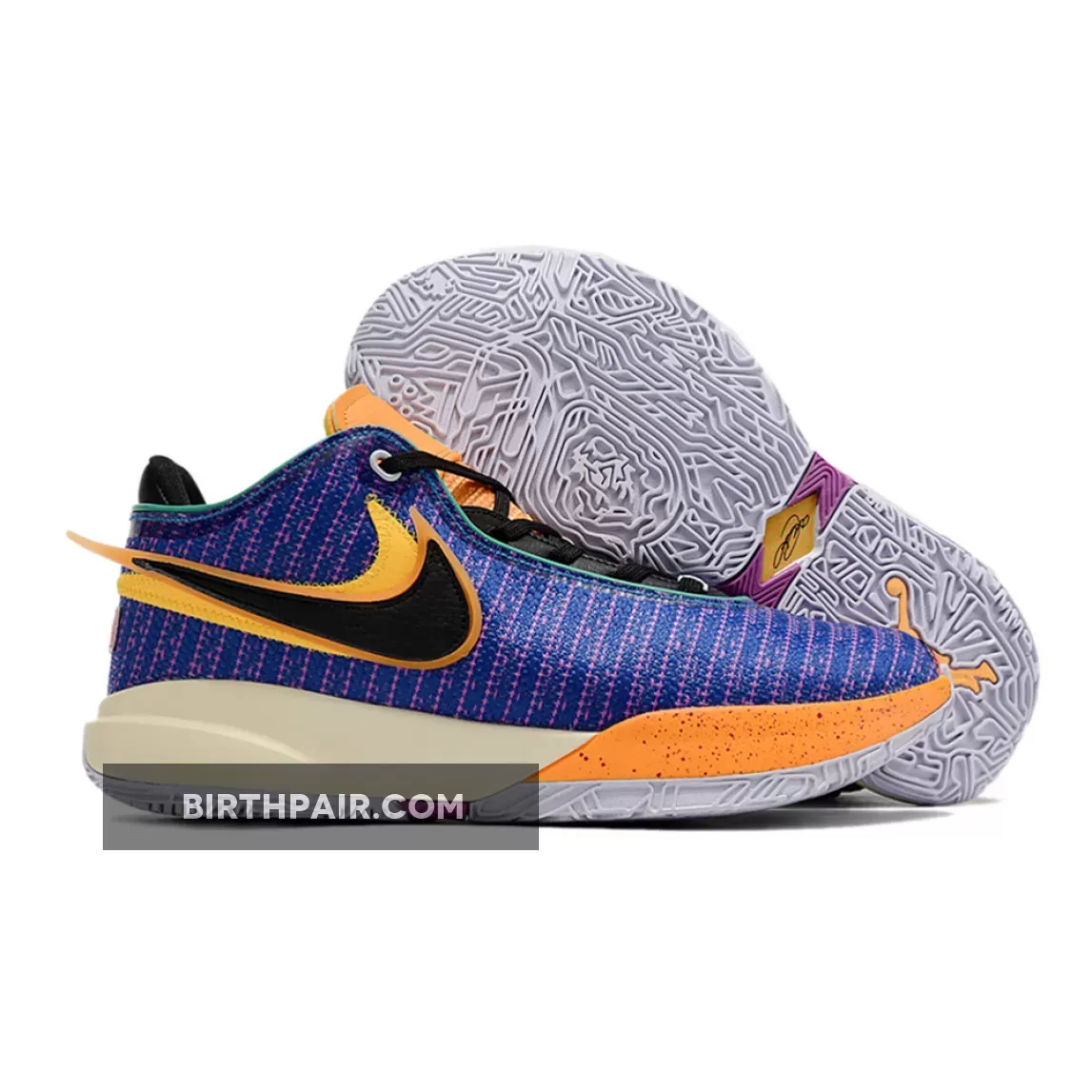 Nike Mens Lebron 20 Shoes In Purple Nike LeBron 20 Racer Blue/Black-Vivid Purple