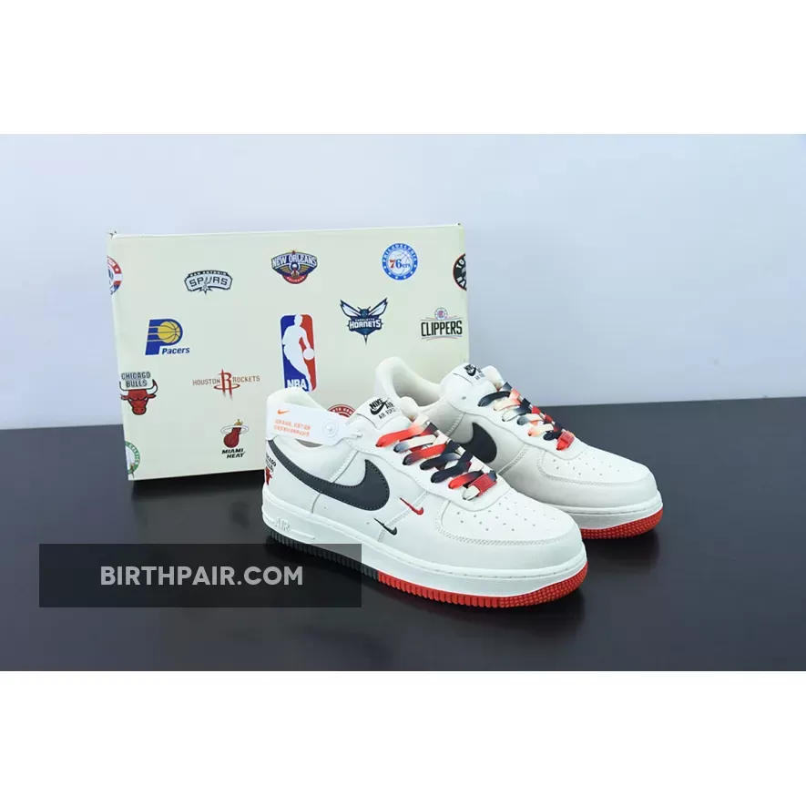 Nike Air Force 1 Low 'Chicago Bulls' White Red Black 1675868078 - Red Black Air Force