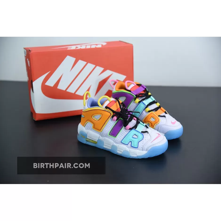 Nike Air More Uptempo Barely Grape/Opti Yellow/Vivid Purple/Orange Peel - nike uptempo youth