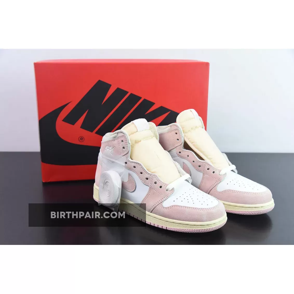 Jordan 1 High OG 'Washed Pink' Atmosphere/White-Muslin - aj 1 high pink