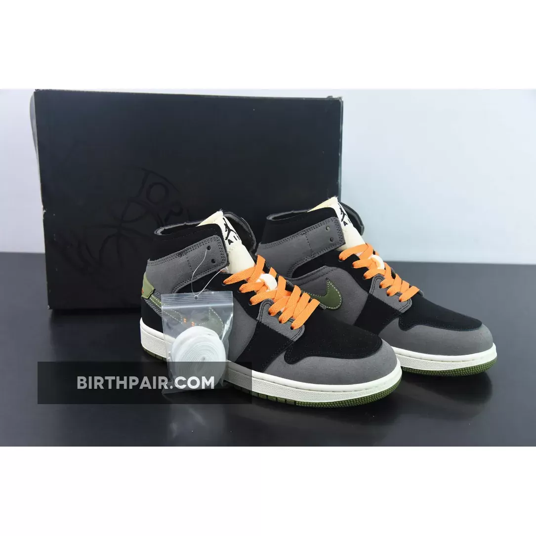 Aj 1 Mid Se Craft Air Jordan 1 Mid SE Craft 'Halloween' Black Light Olive