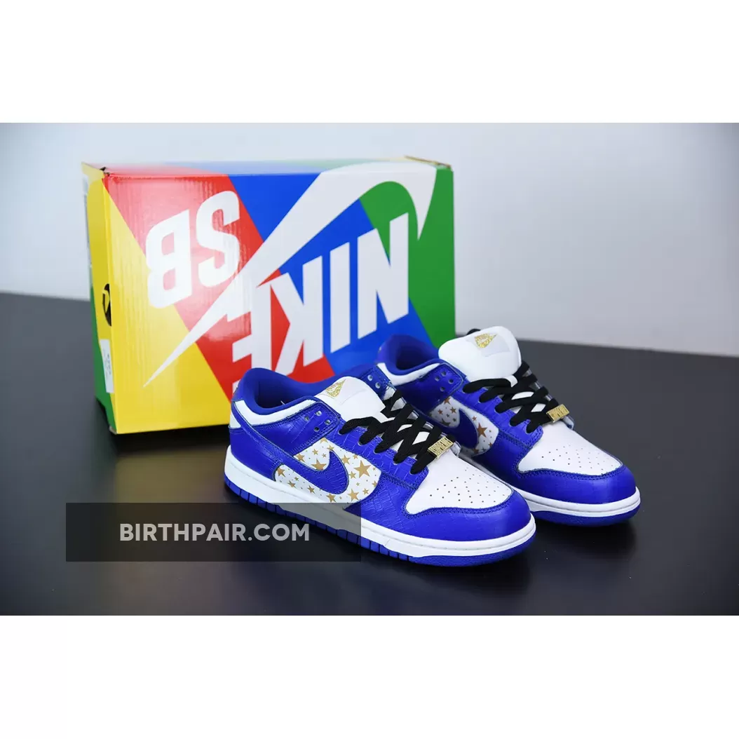 Supreme x Nike SB Dunk Low Stars Hyper Blue Nike Supreme Sb DH3228-100