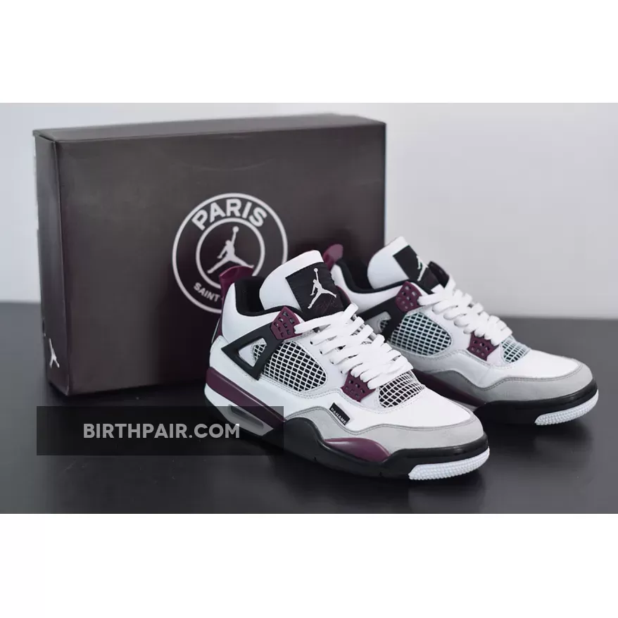 Air Jordan 4 Retro 'PSG Paris Saint Germain' CZ5624-100 Paris Saint Germain X Air Jordan 4 Retro Bordeaux