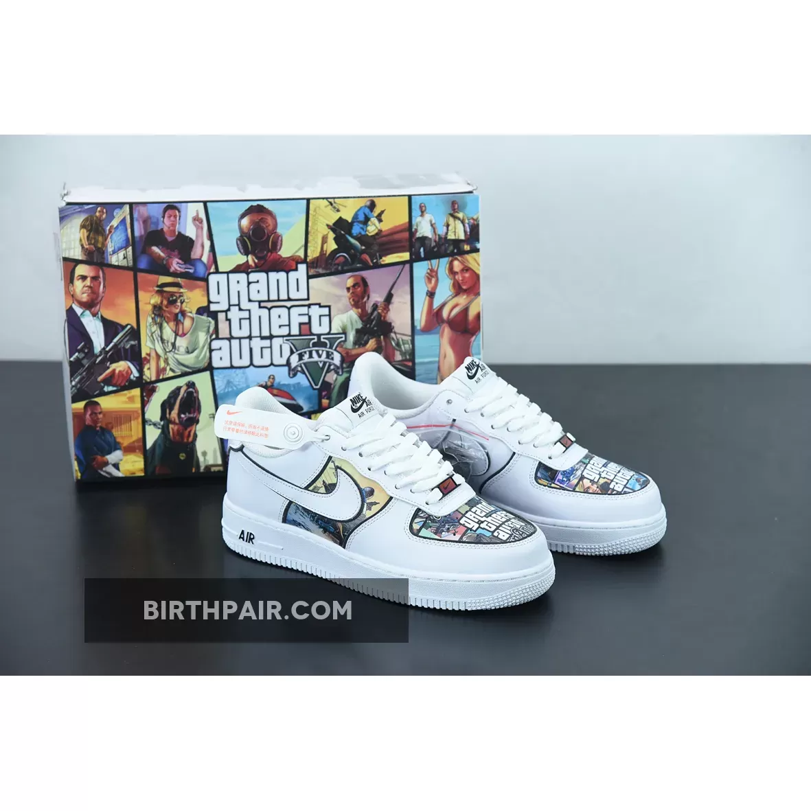 Custom Nike Air Force 1 Low Grand Theft auto nike theft