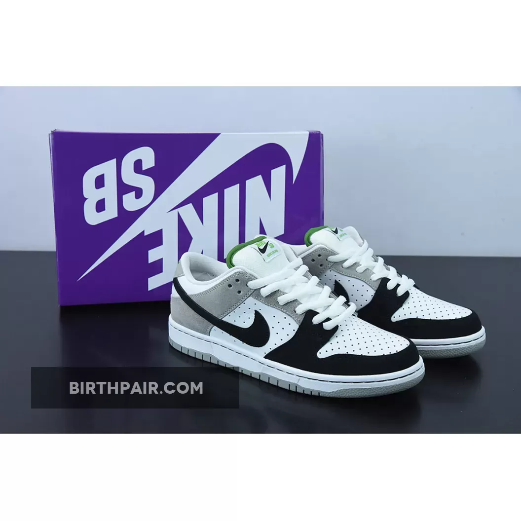 Nike SB Dunk Low Pro Medium Grey/White/Chlorophyll/Black #Chlorophyll Dunks Low BQ6817-011