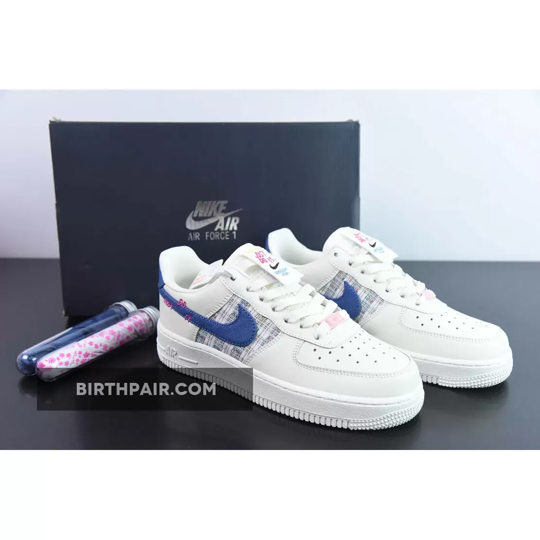 Nike Air Force 1 Low Just Do It White Denim FJ7740-141 Brand New