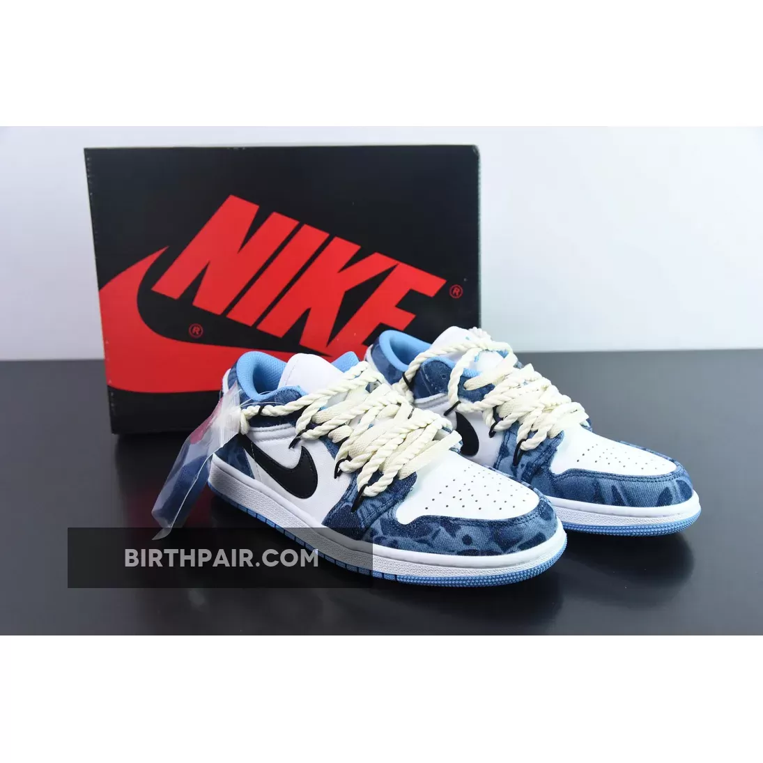 New Releases Custom Air Jordan 1 Low Washed Denim 1681549054