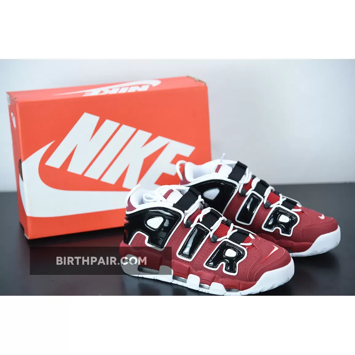 Nike Air More Uptempo 96 Red Black 921948-600 - air uptempo red and white