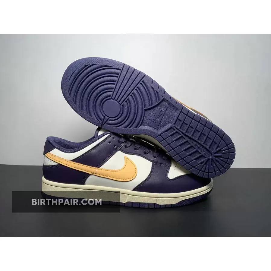 Nike Dunk Low Sail/Coconut Milk-Purple Ink