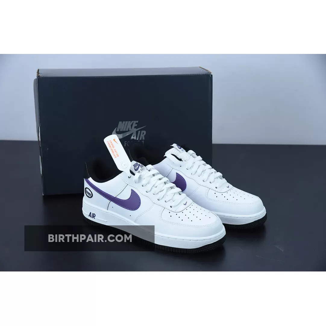 Purple And Black Air Force Nike Air Force 1 Low Hoops White/Canyon Purple-Black