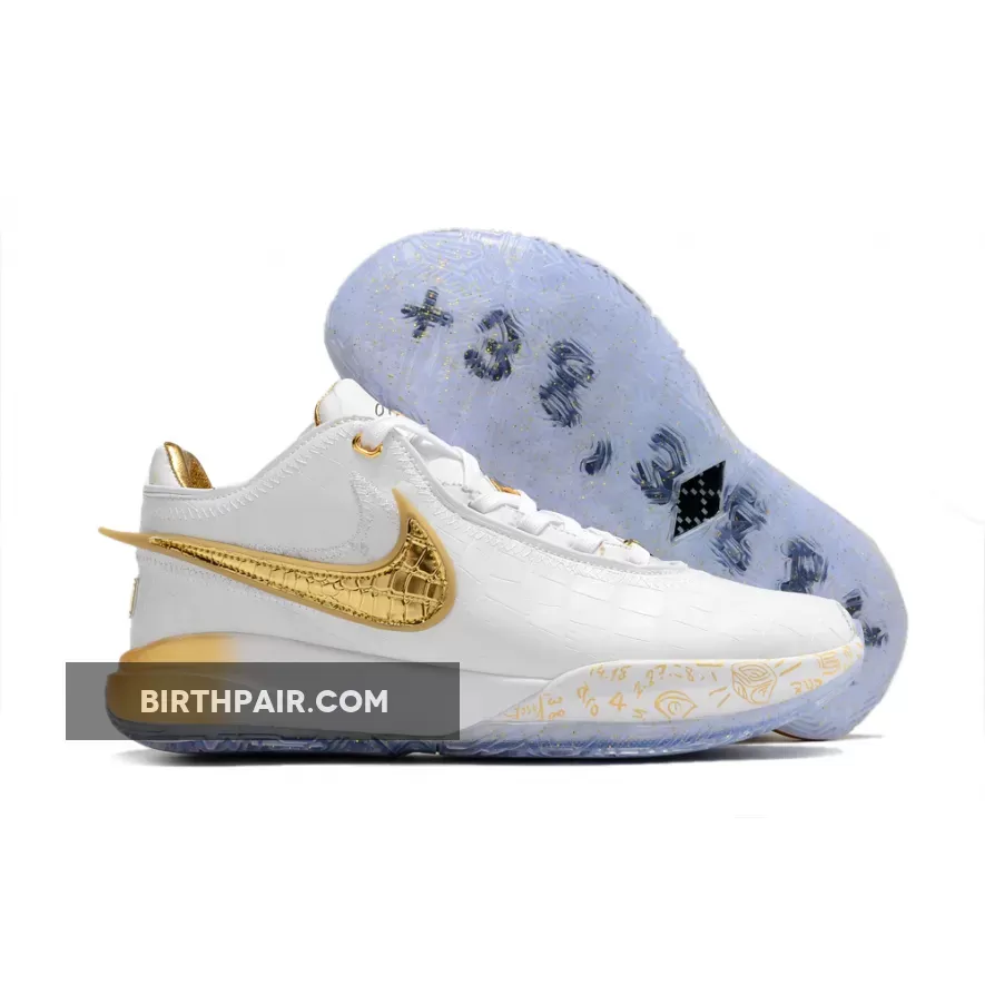 Nike LeBron 20 'The Moment' White Gold - lebron 20 the moment