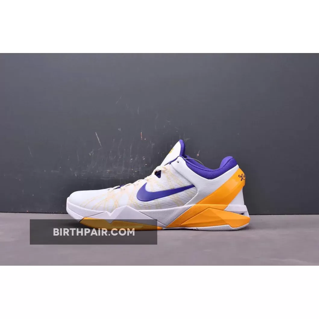 Nike Zoom Kobe 7 'Home' White/Concord-Del Sol-Pure Platinum / Kobe 7 All Star